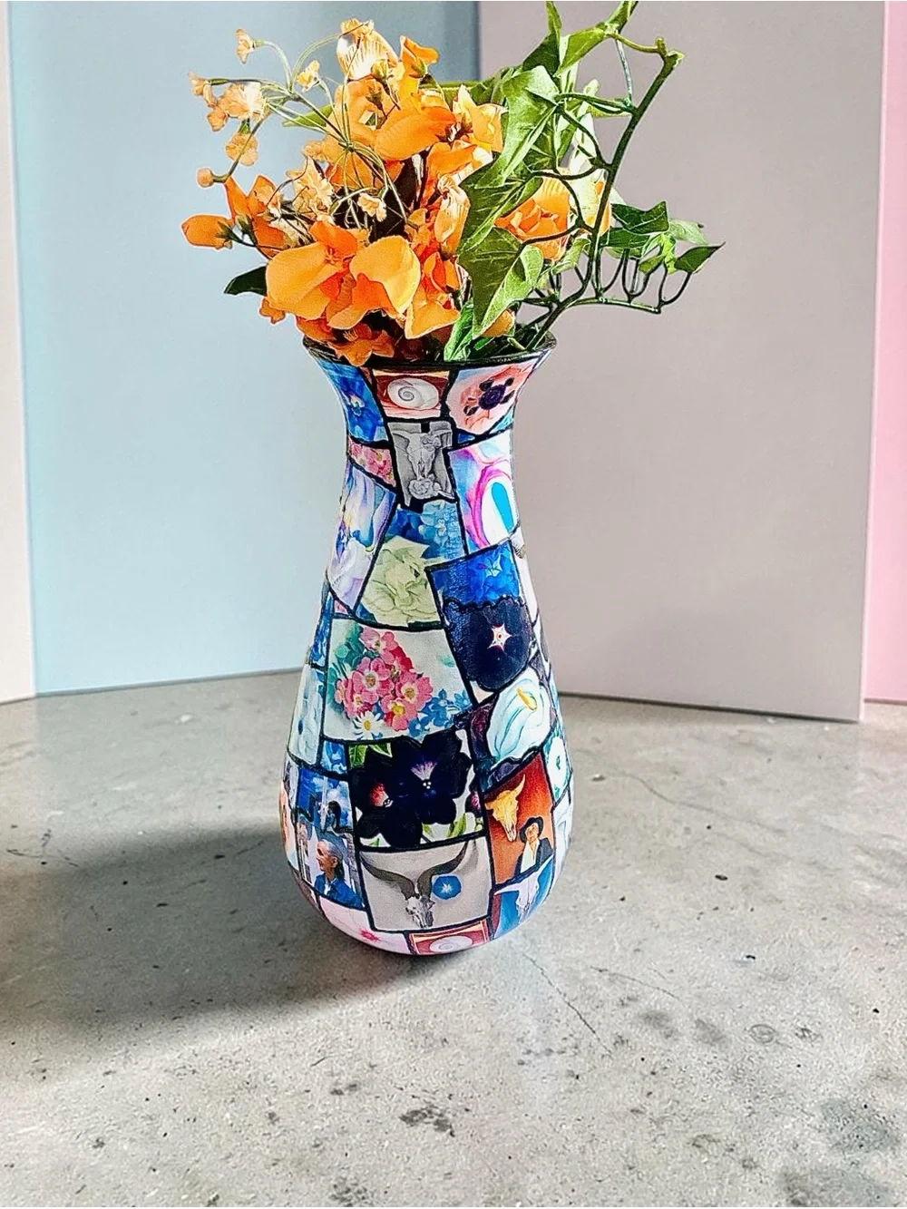 Decorative Multicolor Mosaic Ceramic Vase - Brand